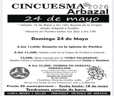 Fiesta de Cincuesma en Arbazal